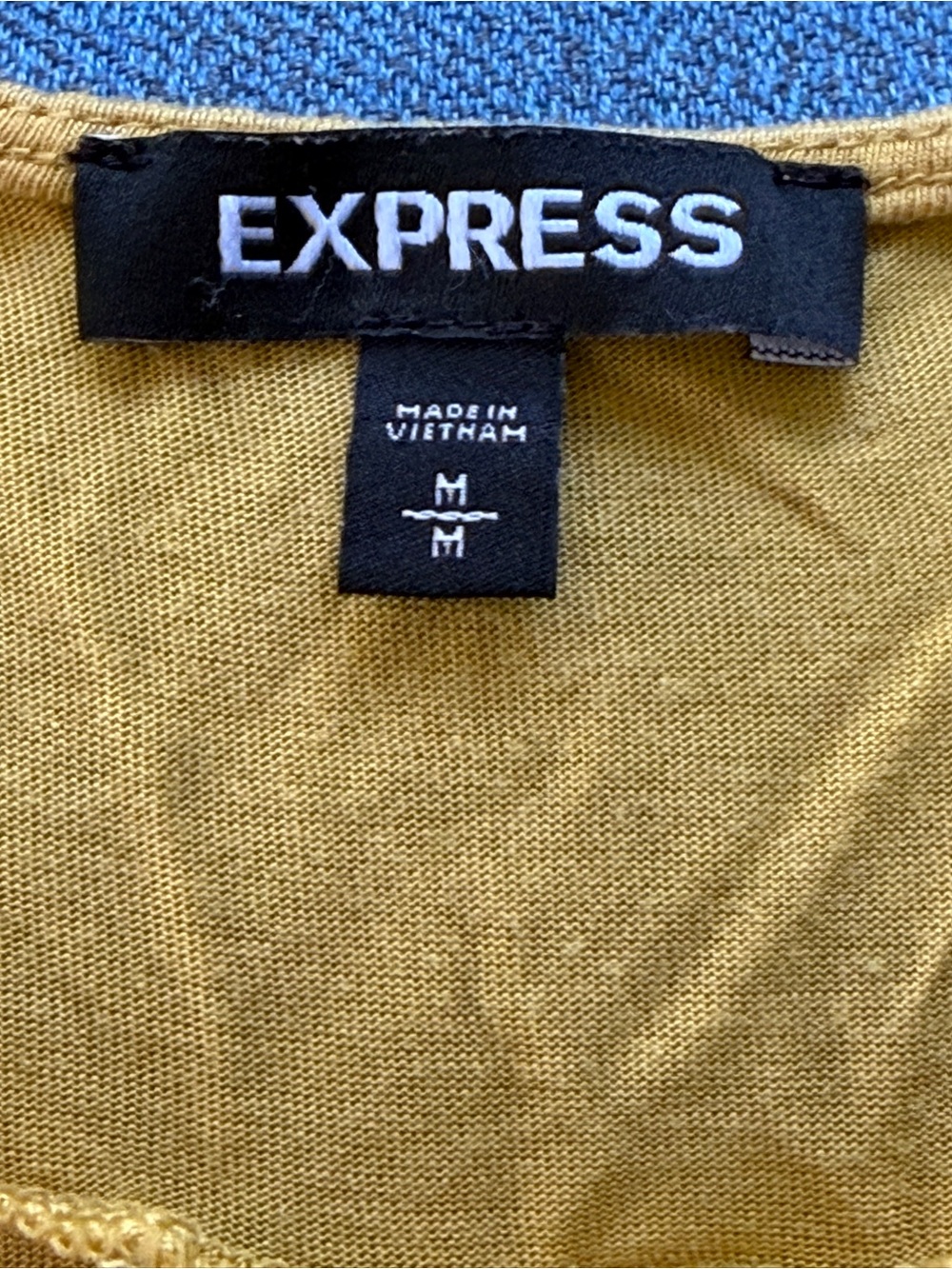 Express Mustard Yellow Sleeveless Zip-Front Tank - Picture 2 of 5